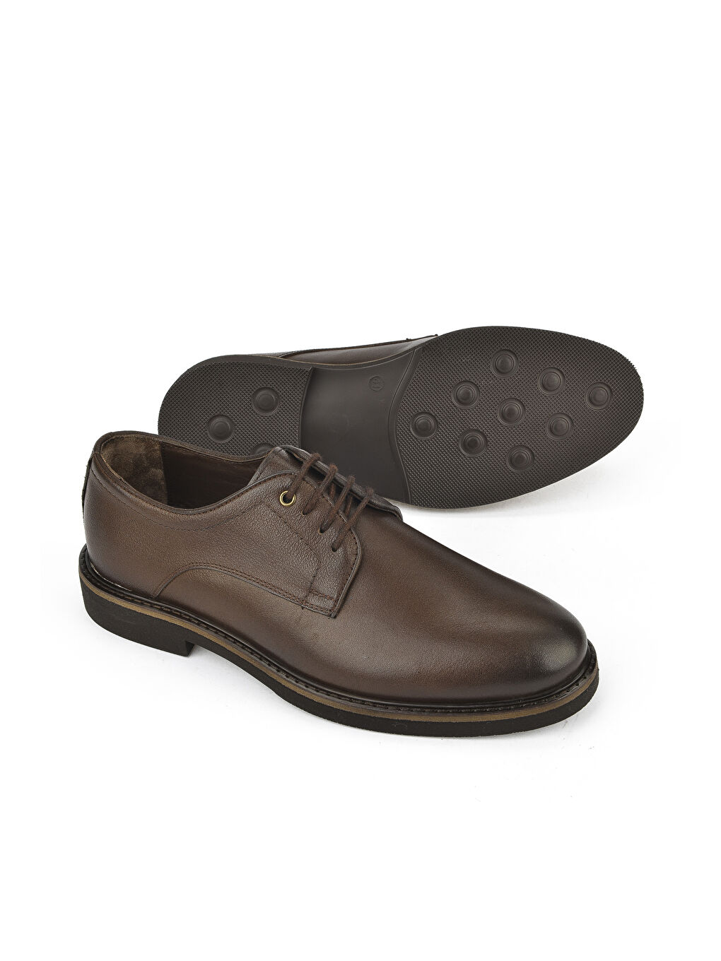 Kahverengi Erkek Hakiki Deri Ayakkabı 1511025Z2027 Kahve-3