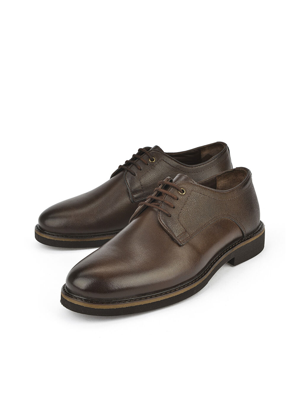 Kahverengi Erkek Hakiki Deri Ayakkabı 1511025Z2027 Kahve-4