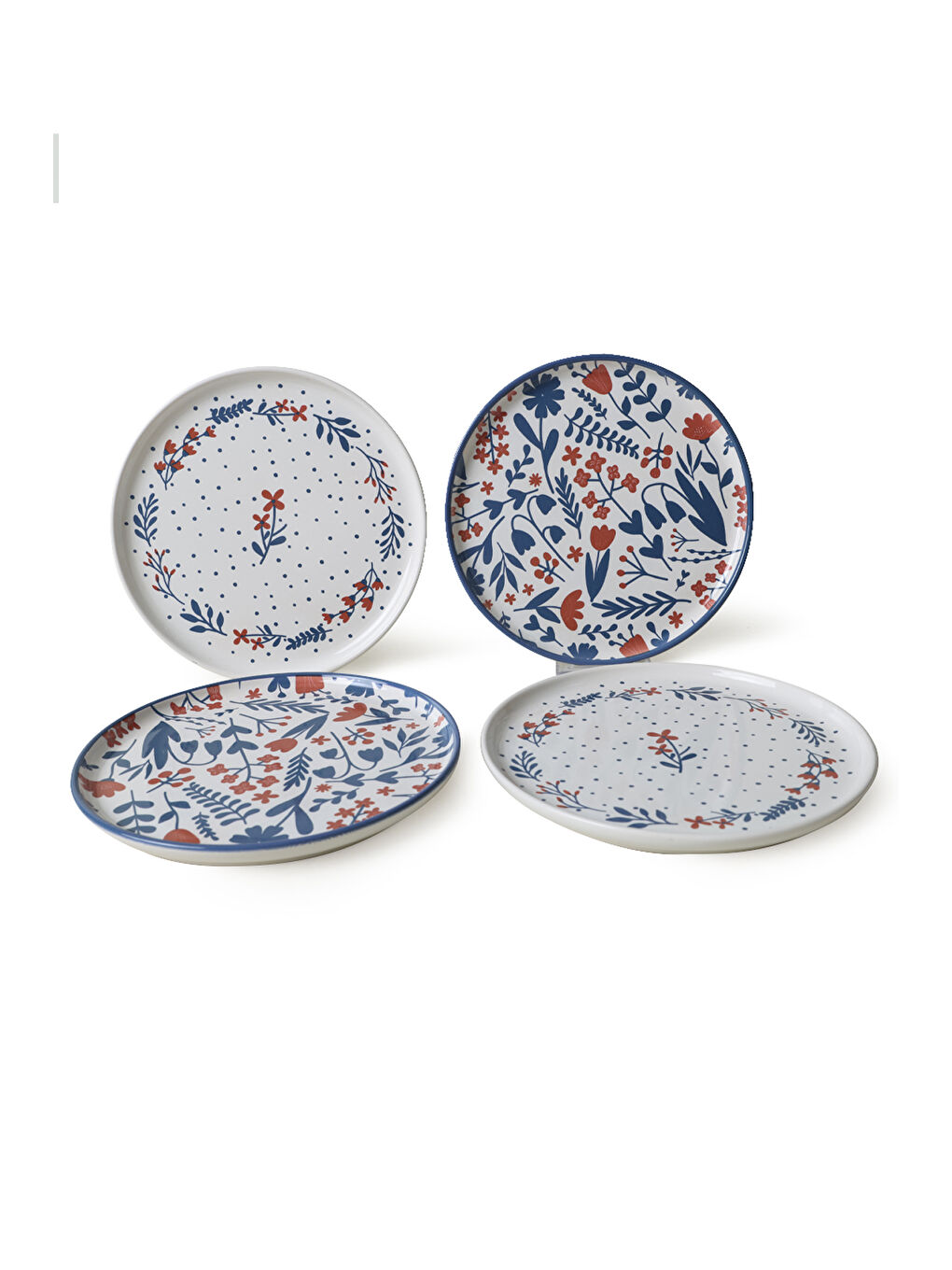 Karışık Dot & Bloom Nordic Pasta Tabağı 22 Cm 4 Adet-3