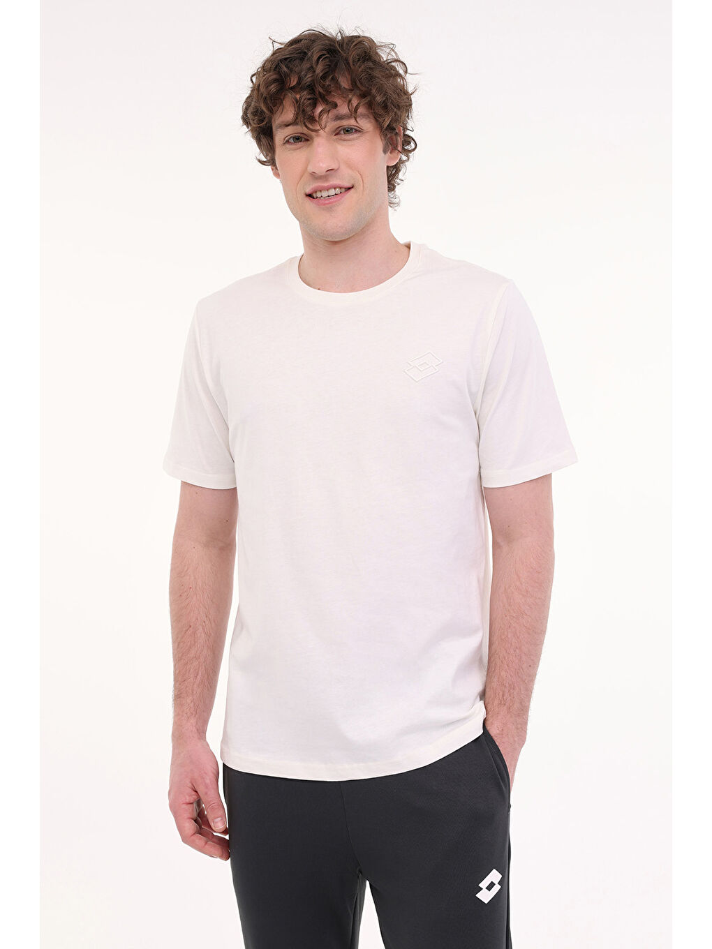 Bej M-SOKRATES TEE 5FX Ekru Erkek Kısa Kol T-Shirt