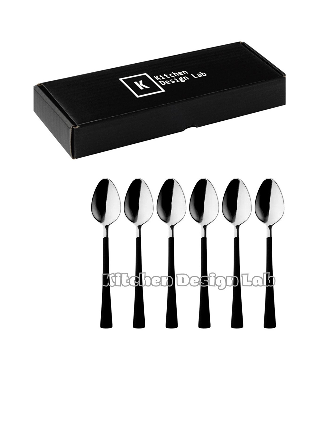 Gümüş Siyah Çay ve Kahve Kaşığı 6 Adet-1