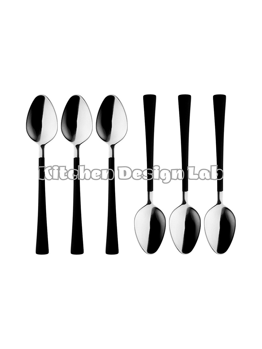 Gümüş Siyah Çay ve Kahve Kaşığı 6 Adet-2