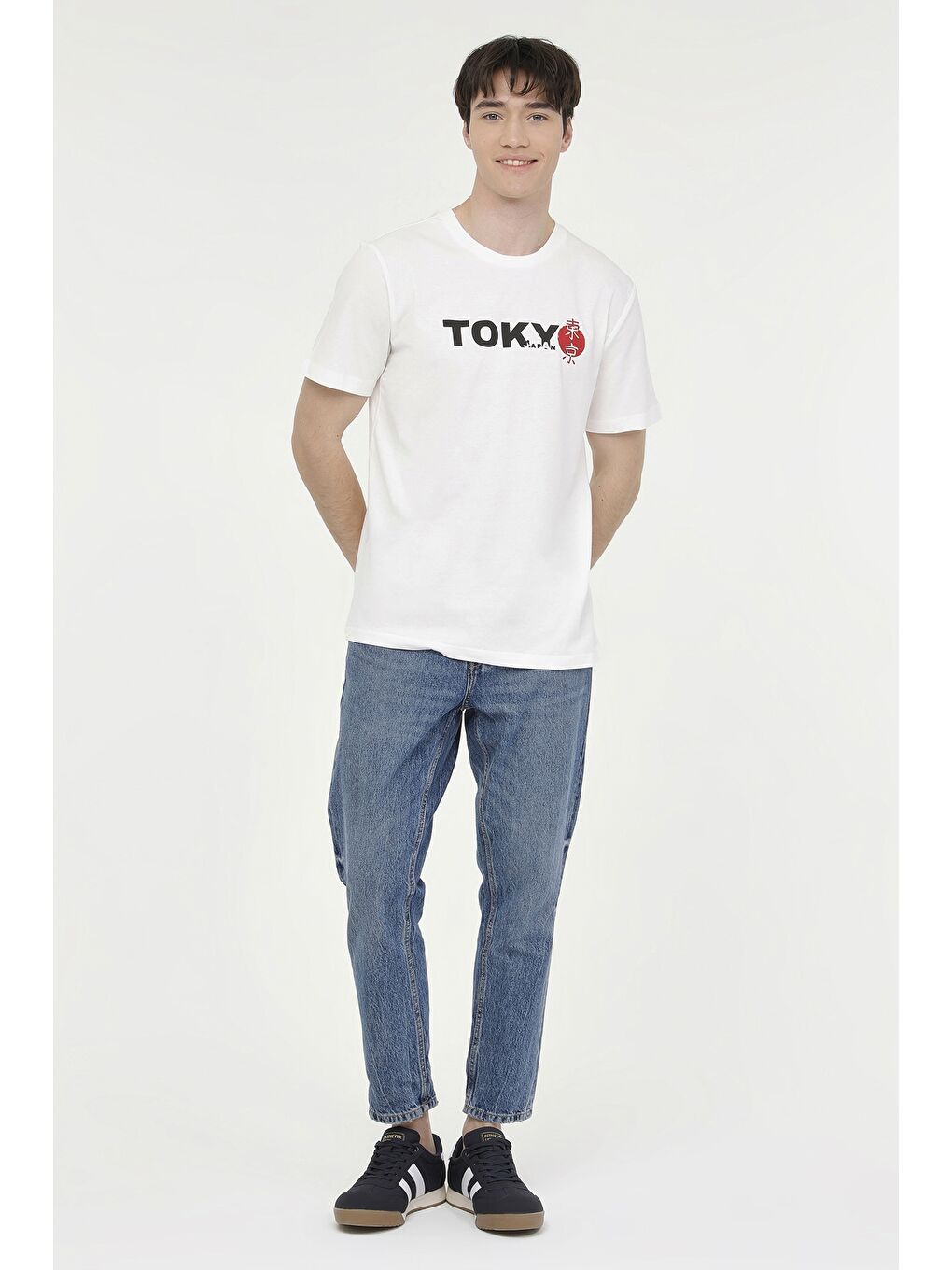 ML TOKYO 11ES-CTY-121 4FX Beyaz Erkek Kısa Kol Tişört-2