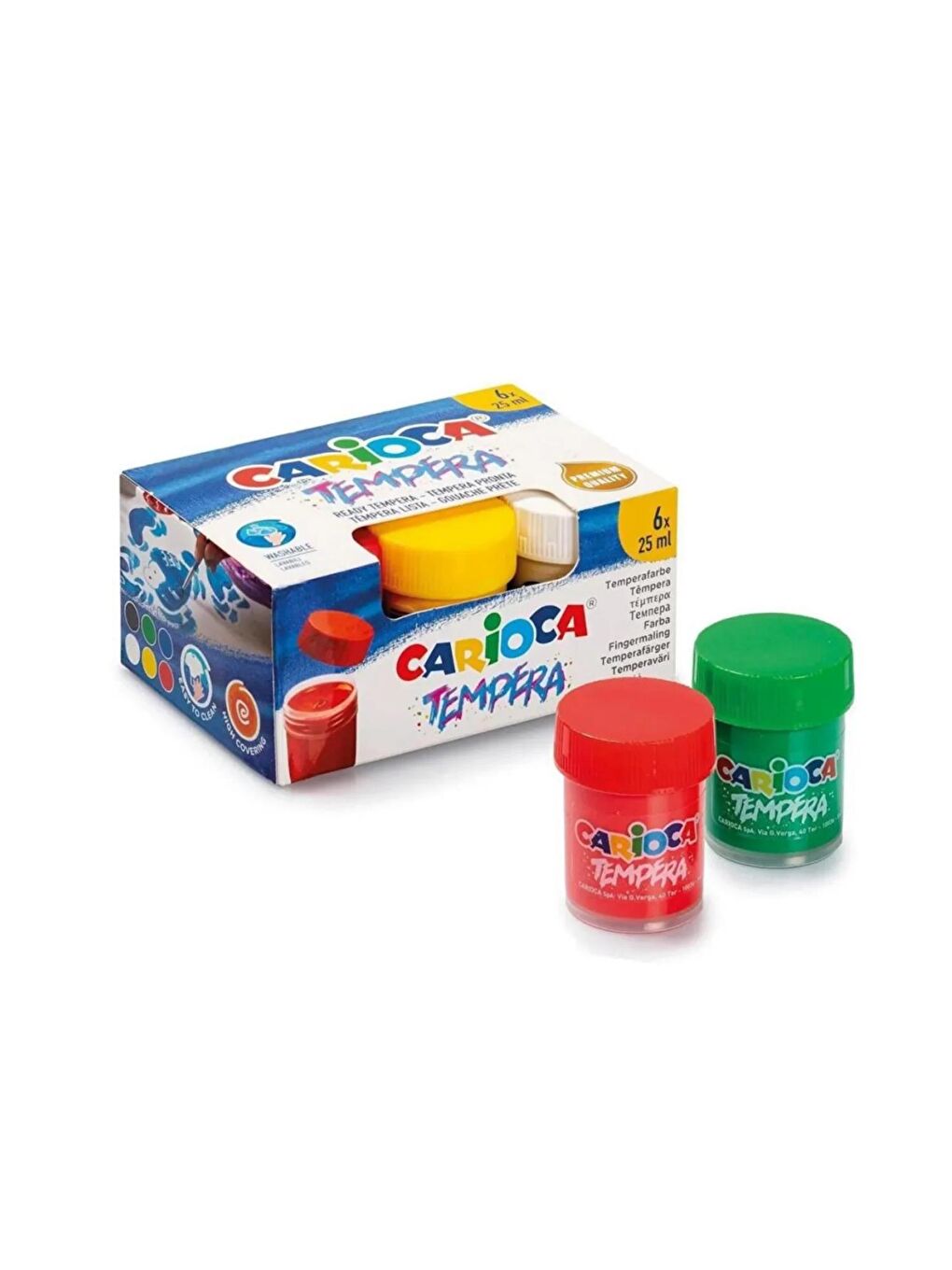 Tempera Süper Yıkanabilir 6 Renk 25 ml Sulu Boya (40422)