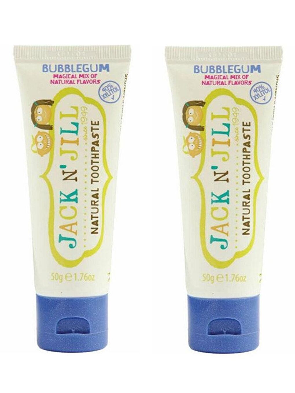 Jack N Jill Doğal Sakız Aromalı Diş Macunu 50 gr x 2 Adet