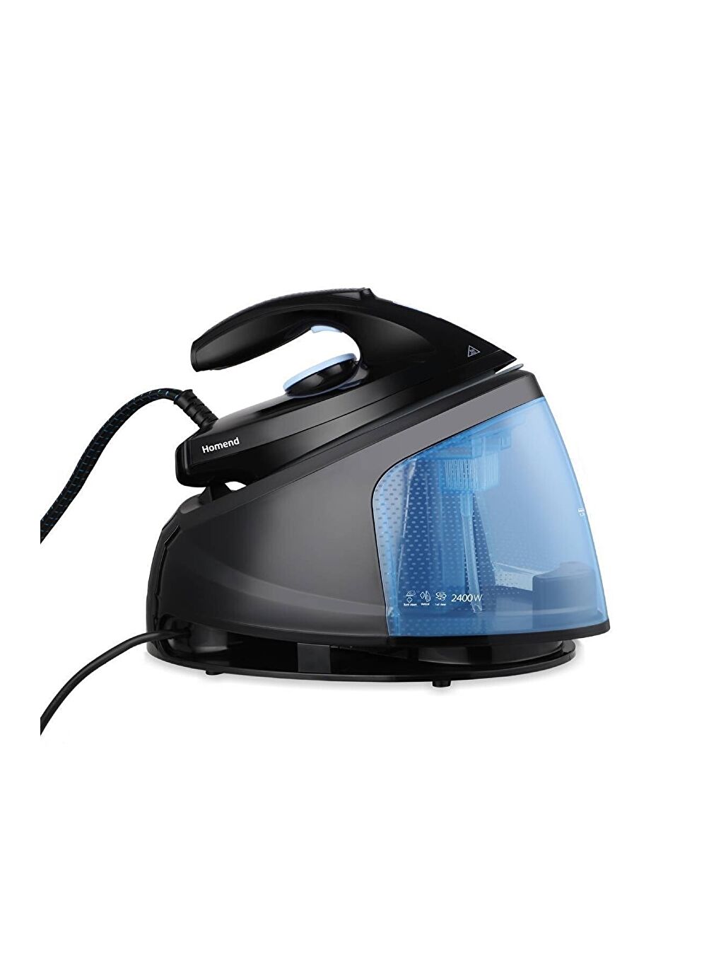 Steamwork 1169H Buhar Kazanlı Ütü Siyah Mavi-3