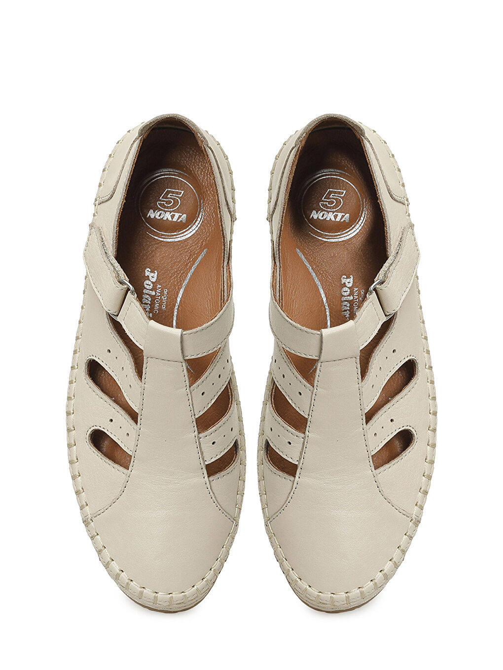 105774.Z Bej Kadın Düz Ayakkabı-3