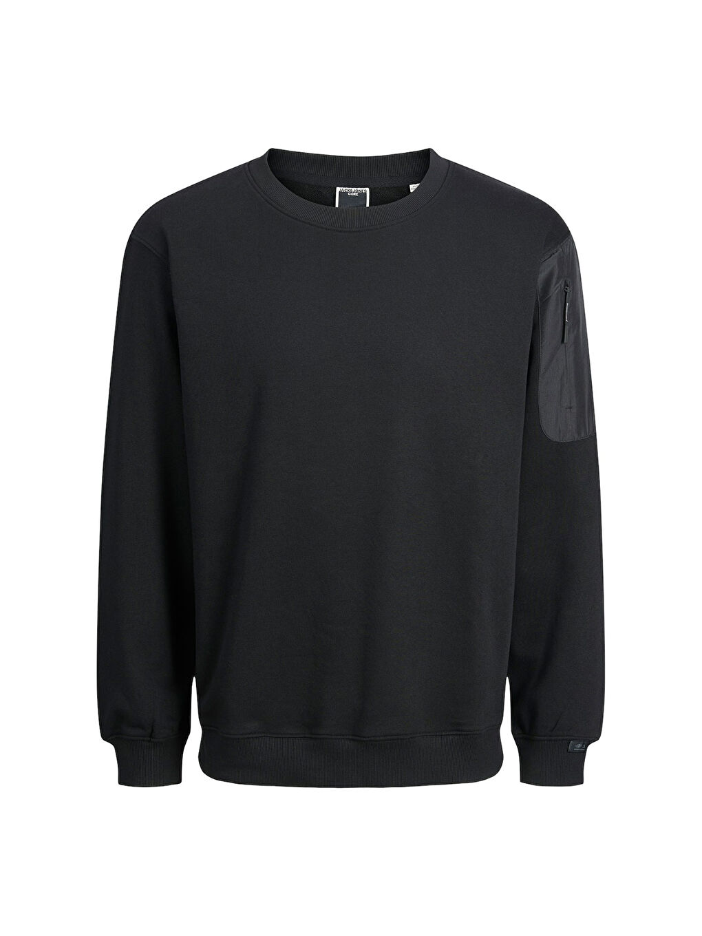 Jack & Jones Raymer Erkek Siyah Yuvarlak Yaka Sweatshirt