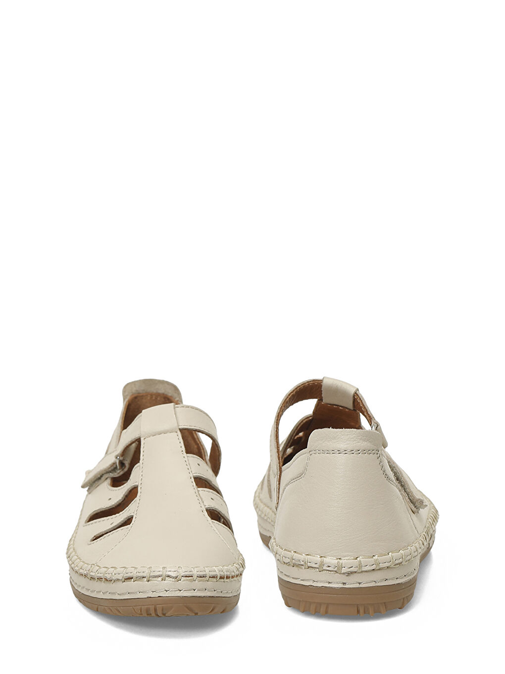 105774.Z Bej Kadın Düz Ayakkabı-4