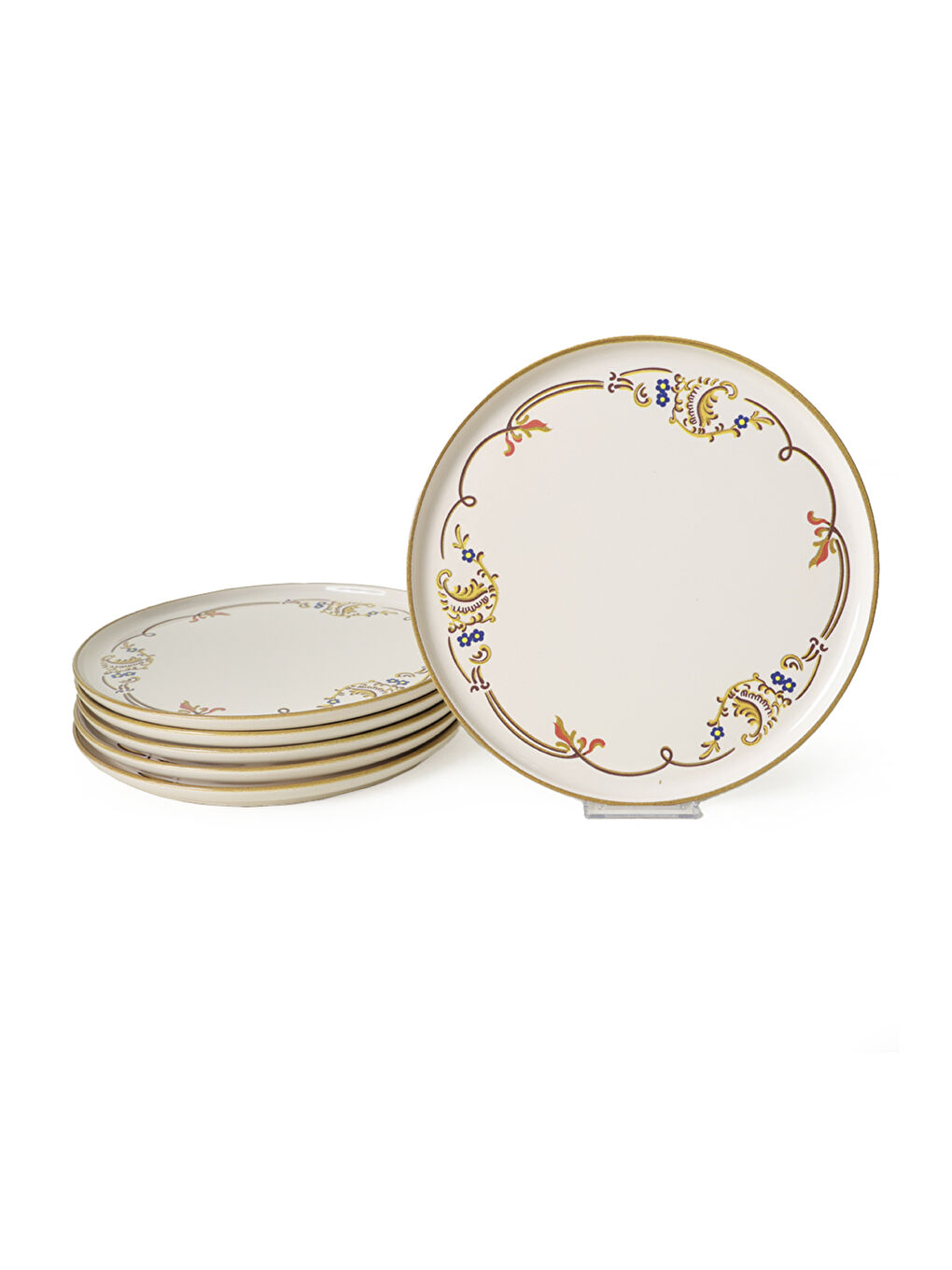 Karışık Bronze Bloom Nordic Servis Tabağı 28 Cm 6 Adet-3