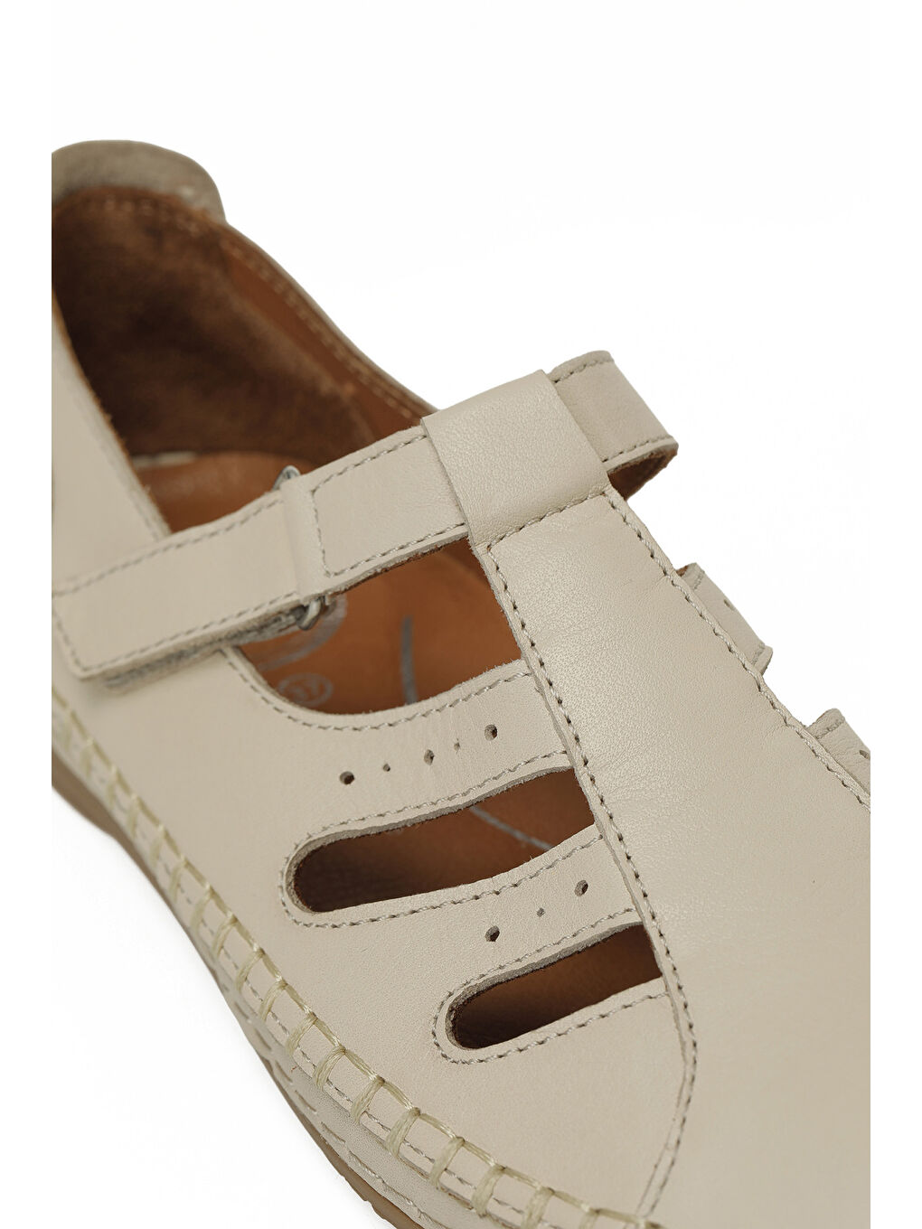 105774.Z Bej Kadın Düz Ayakkabı-6