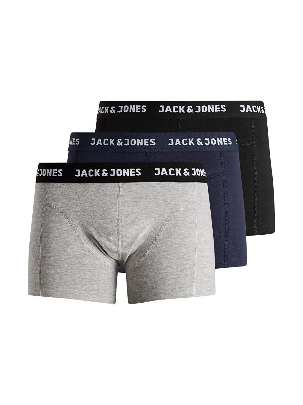 Siyah Jacanthony Streç Pamuklu 3 Pack Erkek Boxer 12160750