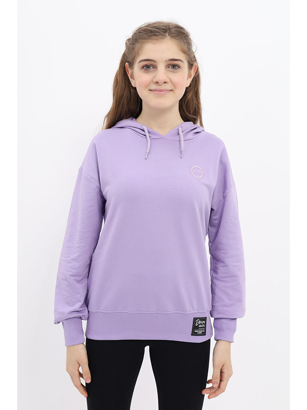 Toontoykids Lila Kız Çocuk Nakışlı Sweatshirt