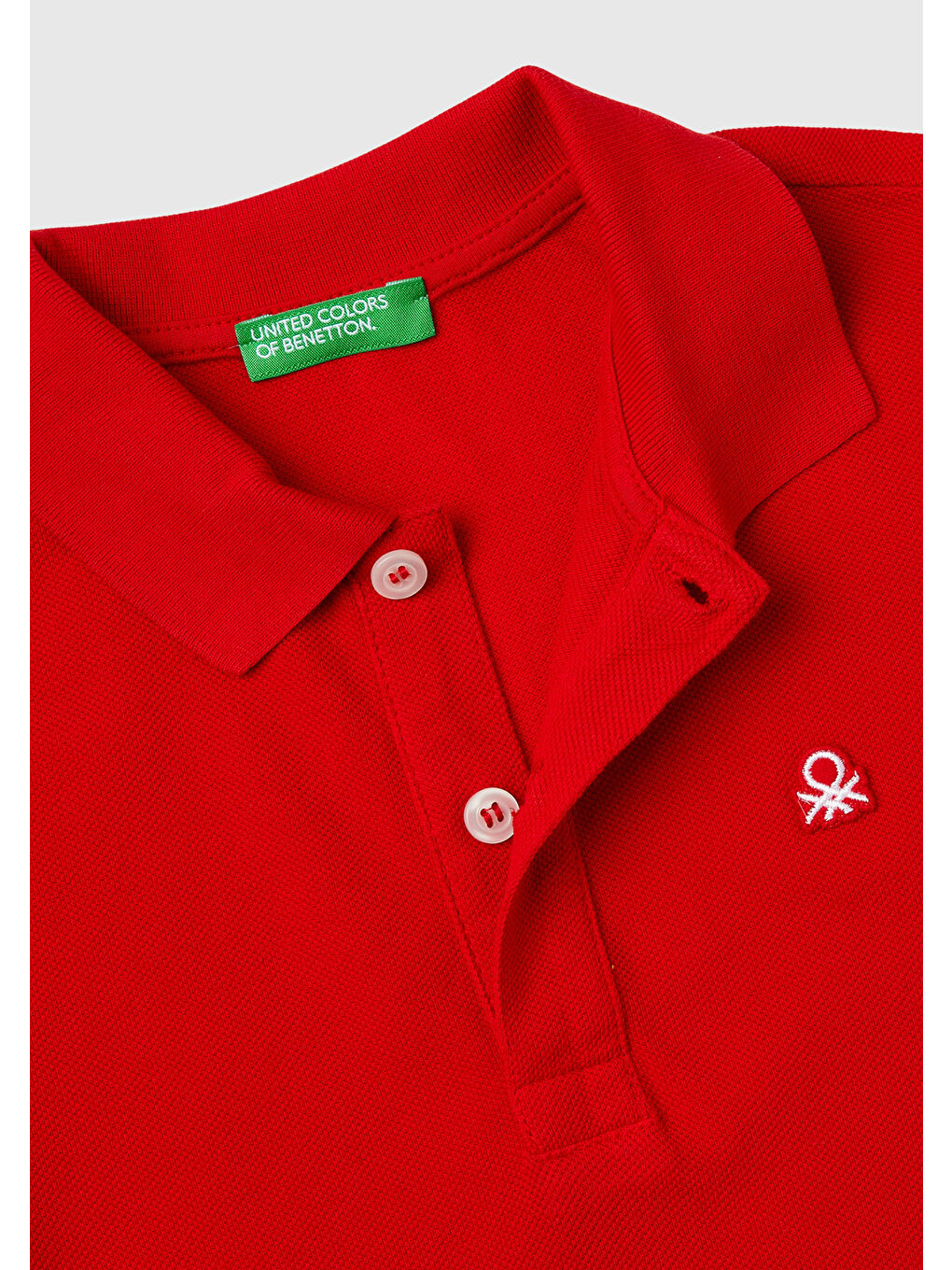 United Colors Of Benetton Kırmızı Erkek Çocuk Kırmızı Logolu Polo T-Shirt - 2