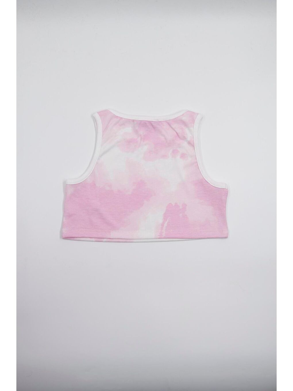 Chandraswear Kız Çocuk Crop Tshirt Pembe - Fitil - 1