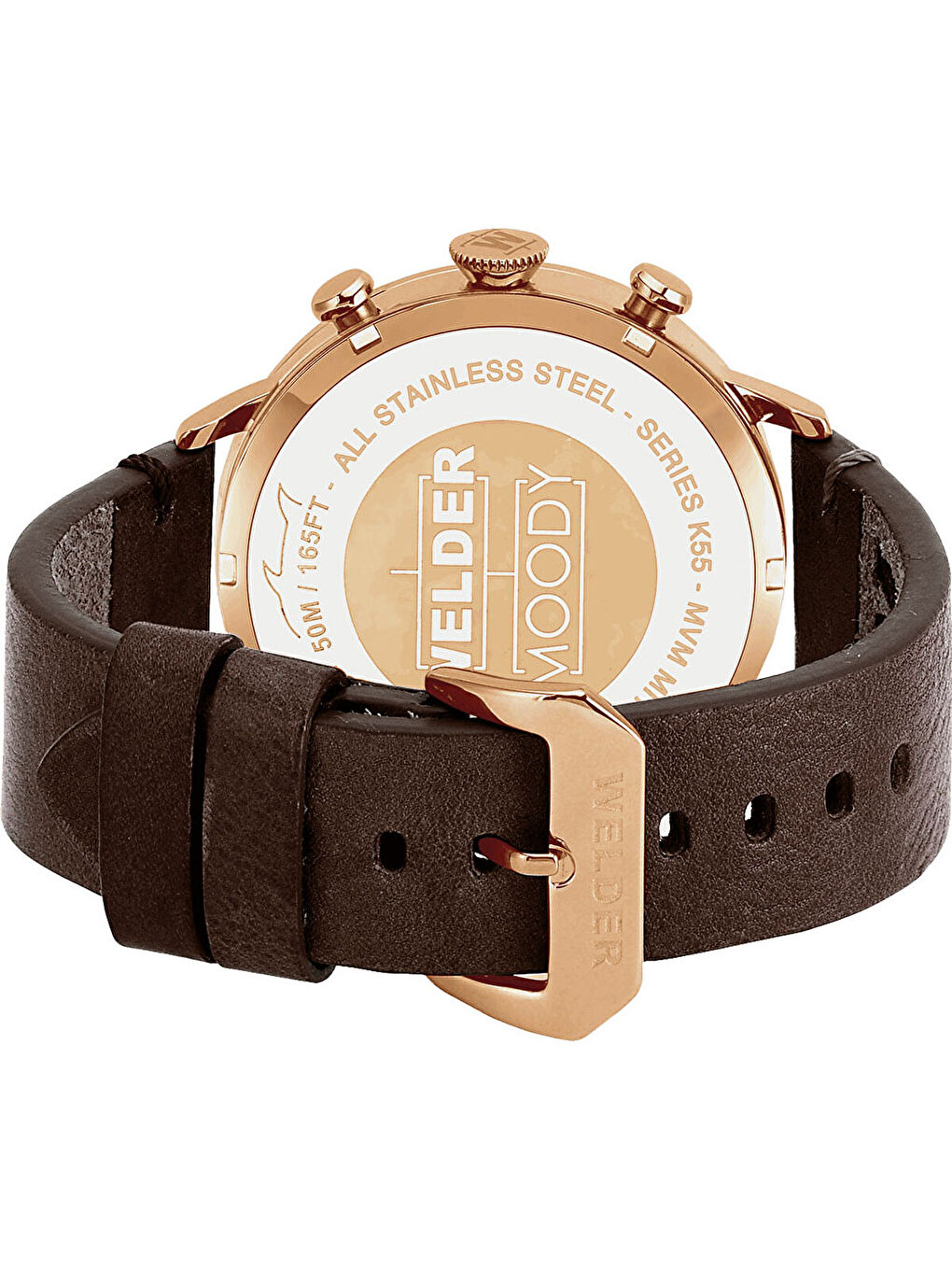 Kahverengi WWRC314 45 mm Erkek Kol Saati-1