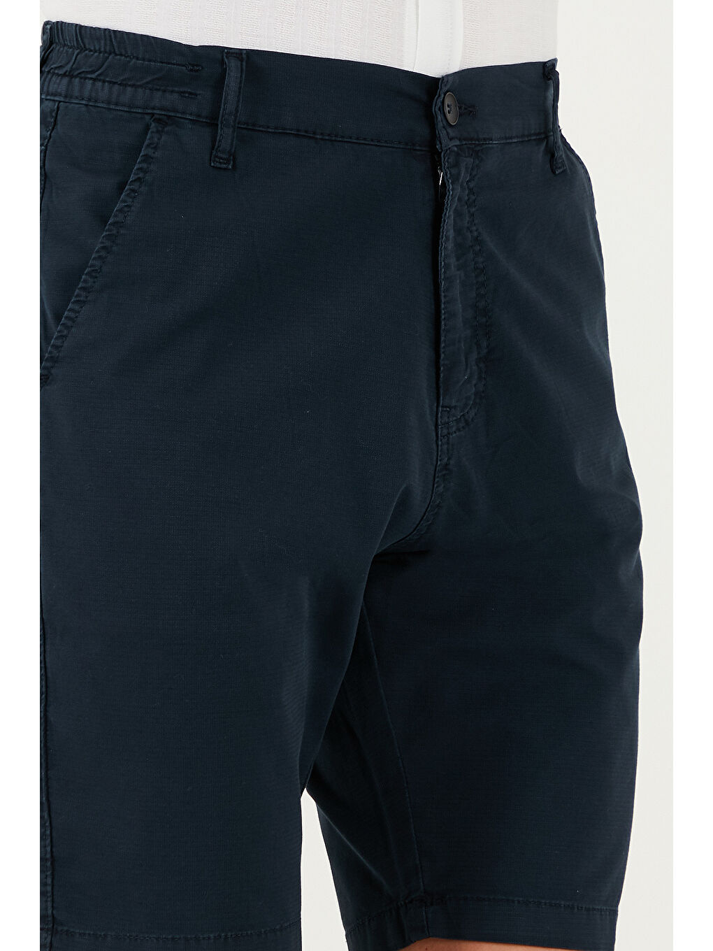 İndigo Pamuklu Slim Tapered Bermuda Şort 4503S67SMILANO-4