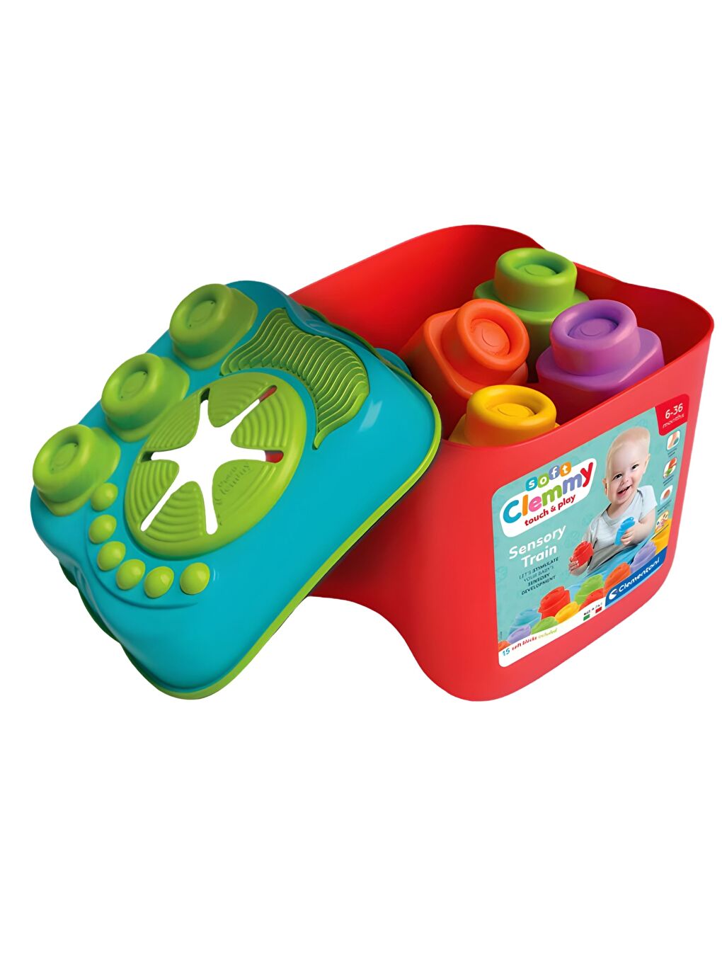 Clementoni Soft Yumuşak Blok Duyusal Kova-2