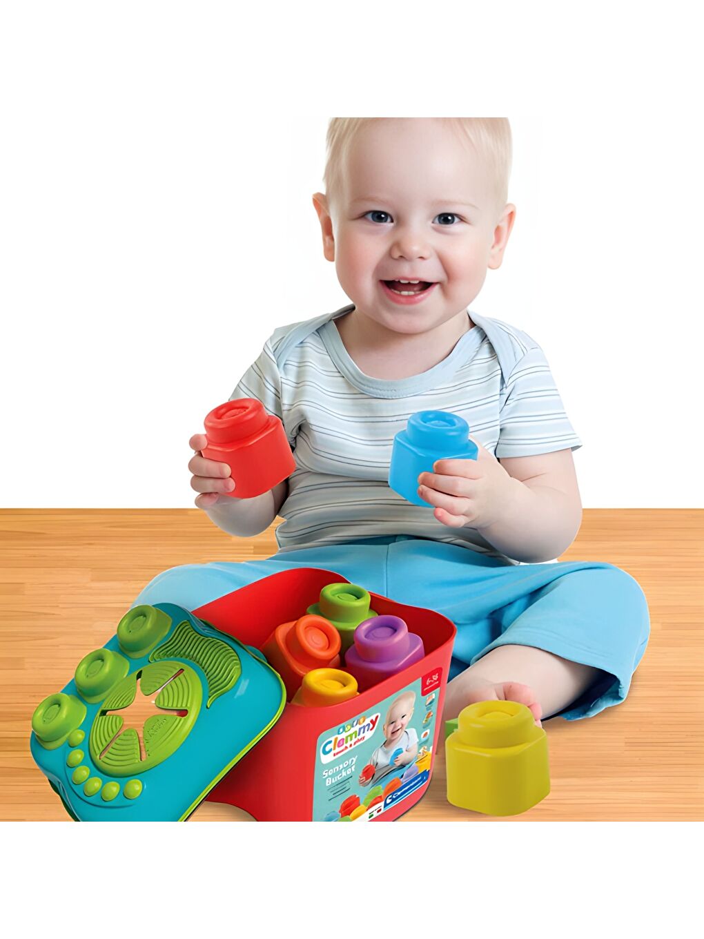 Clementoni Soft Yumuşak Blok Duyusal Kova-4