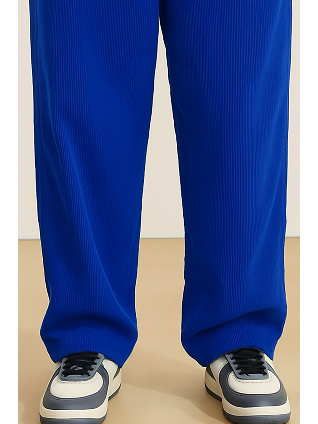 Mavi Erkek Kadife Wide Leg Pantolon-1