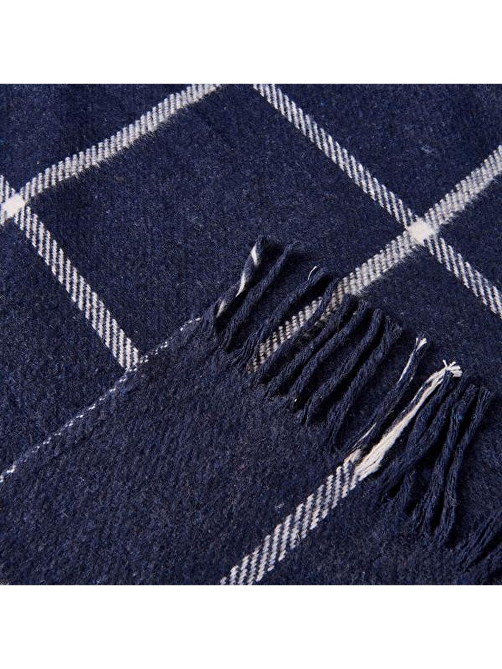 Soft Plaid Koltuk Şalı - Lacivert - 150x200 cm-4