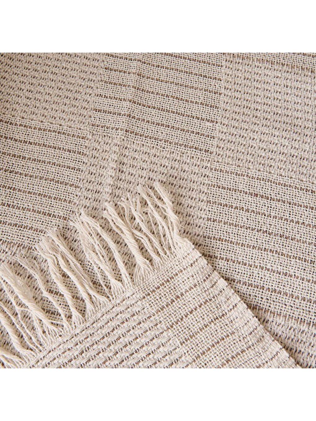 Soft Nemo Koltuk Şalı - Ekru / Bej - 180x220 cm-2