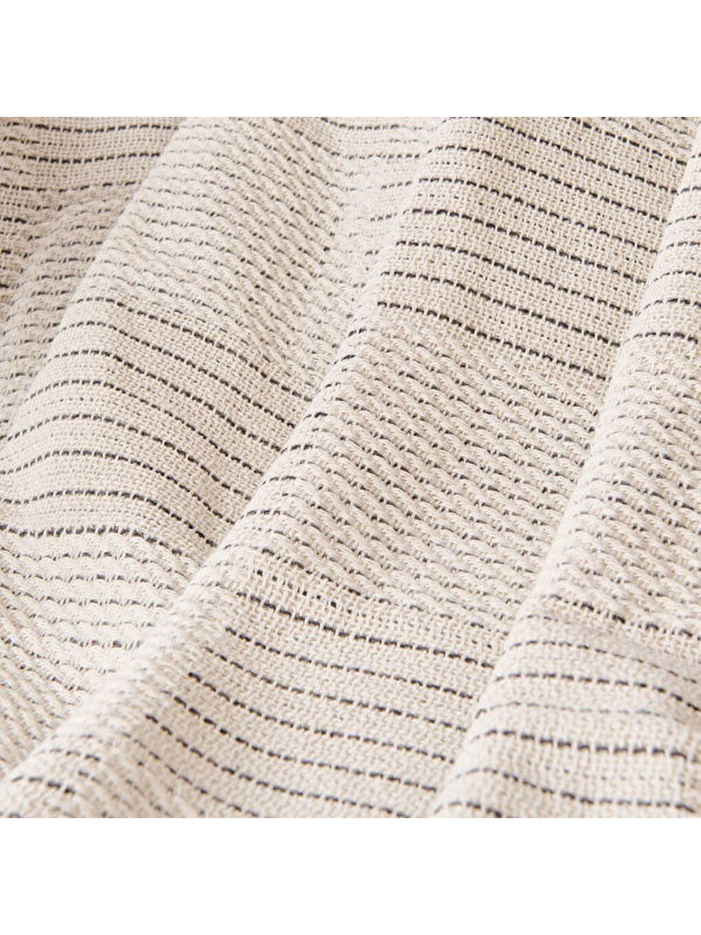 Soft Nemo Koltuk Şalı - Ekru / Antrasit - 180x220 cm-2