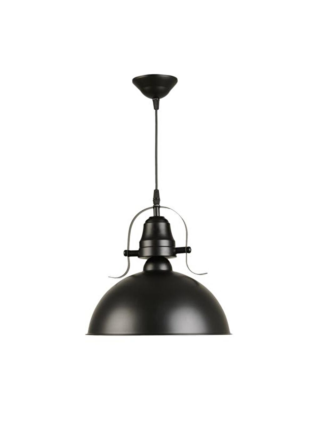 Metal Sıvama Tekli Sarkıt - Siyah - 30 cm-2