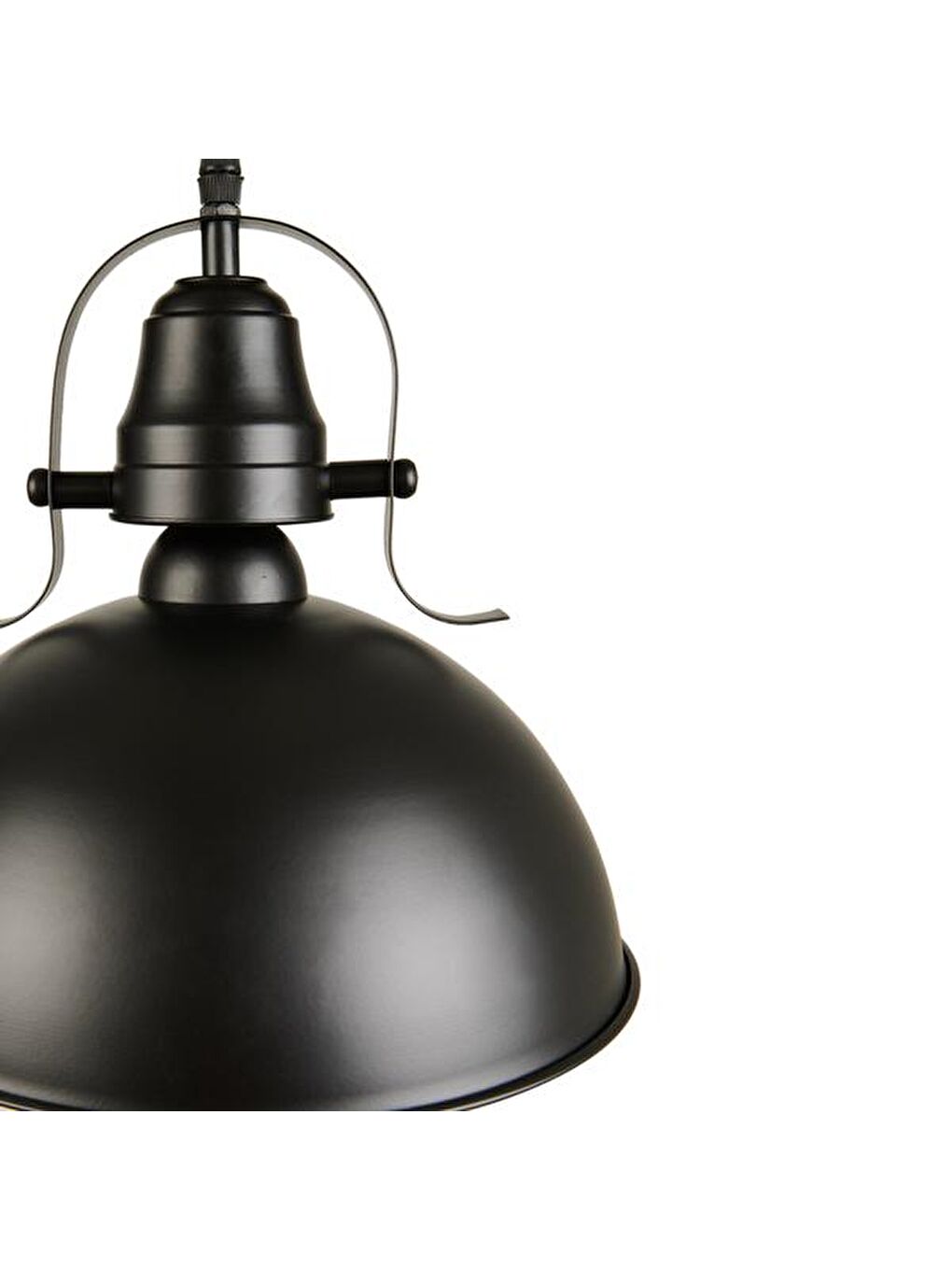 Metal Sıvama Tekli Sarkıt - Siyah - 30 cm-1