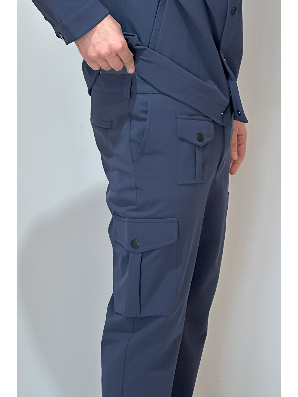 Erkek Çıtçıtlı Pantolon 24720 Lacivert-2