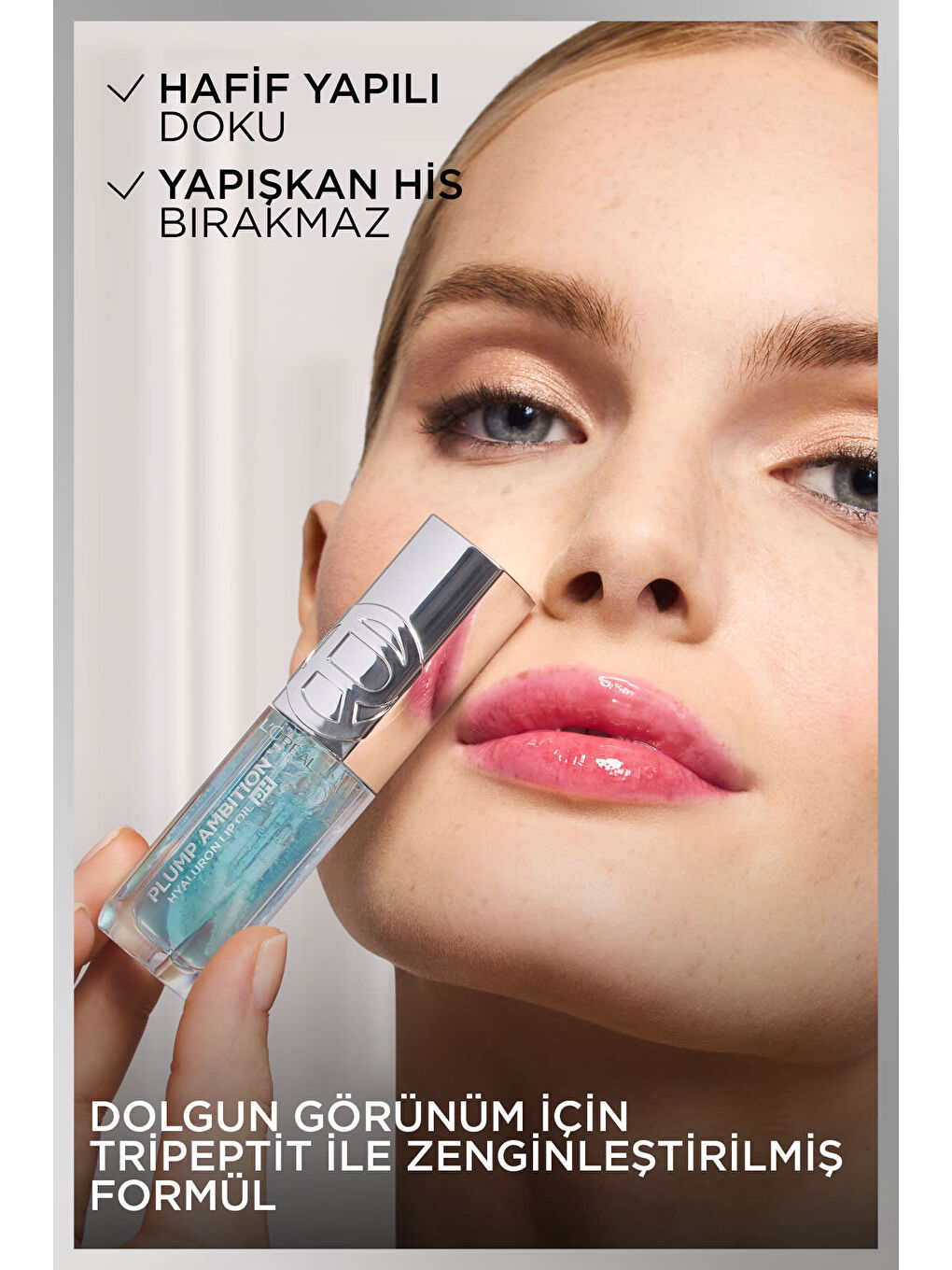 L'Oréal Paris Plump Ambition Hyaluron Lip Oil pH Dudak Parlatıcısı - 113 Icy Blue-5