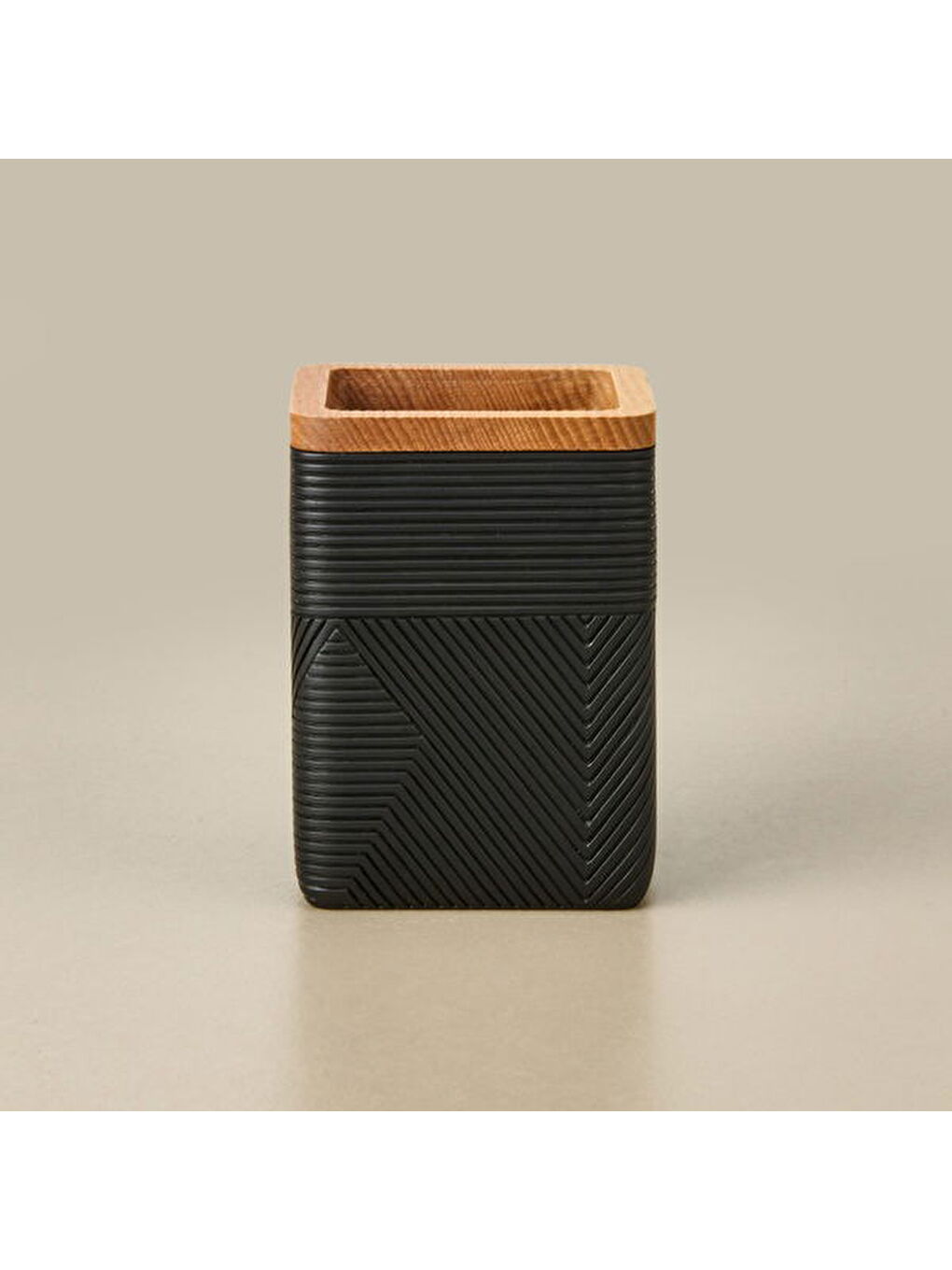 Bath Madera 2'li Banyo Sıvı Sabunluk Seti - Siyah-1