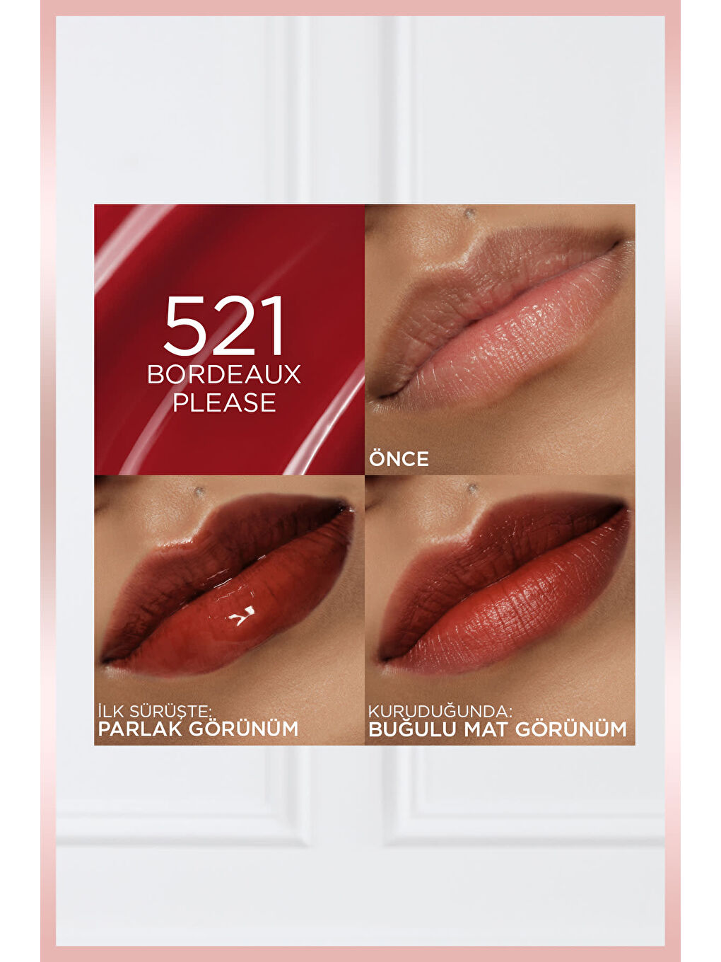 L'Oréal Paris Hyaluron Lip Tint - 521 Bordeaux Please-3