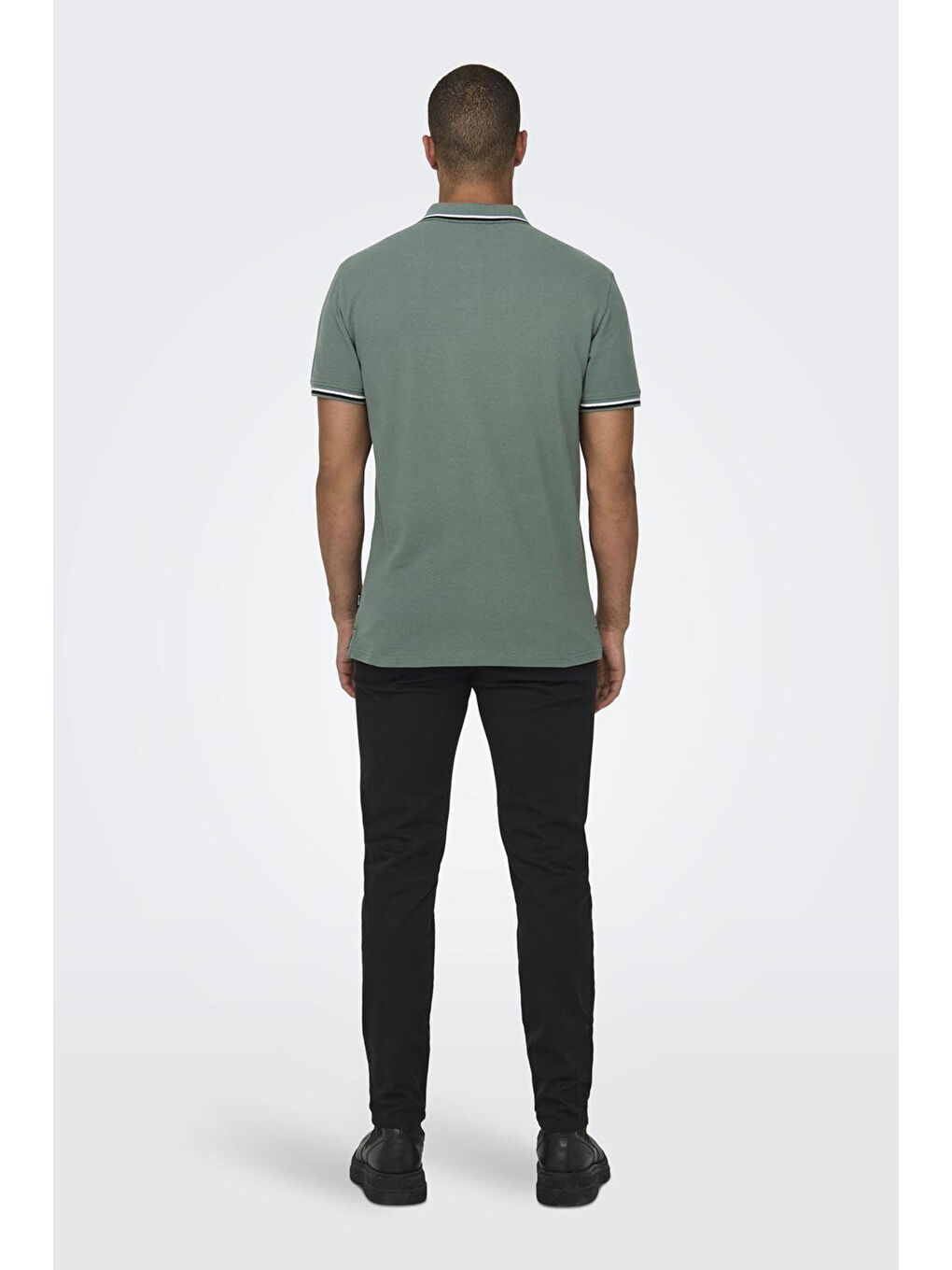 Yeşil Onsfletcher Pamuklu Regular Fit Düğmeli Polo Yaka Tişört 22024827-3