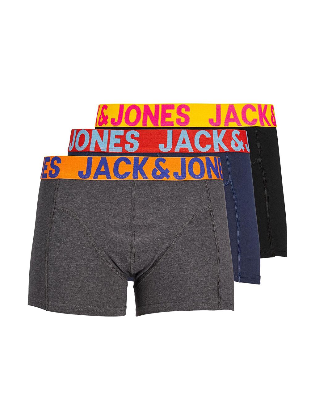 Lacivert Jaccrazy Pamuklu Esnek 3 Pack Erkek Boxer 12151349