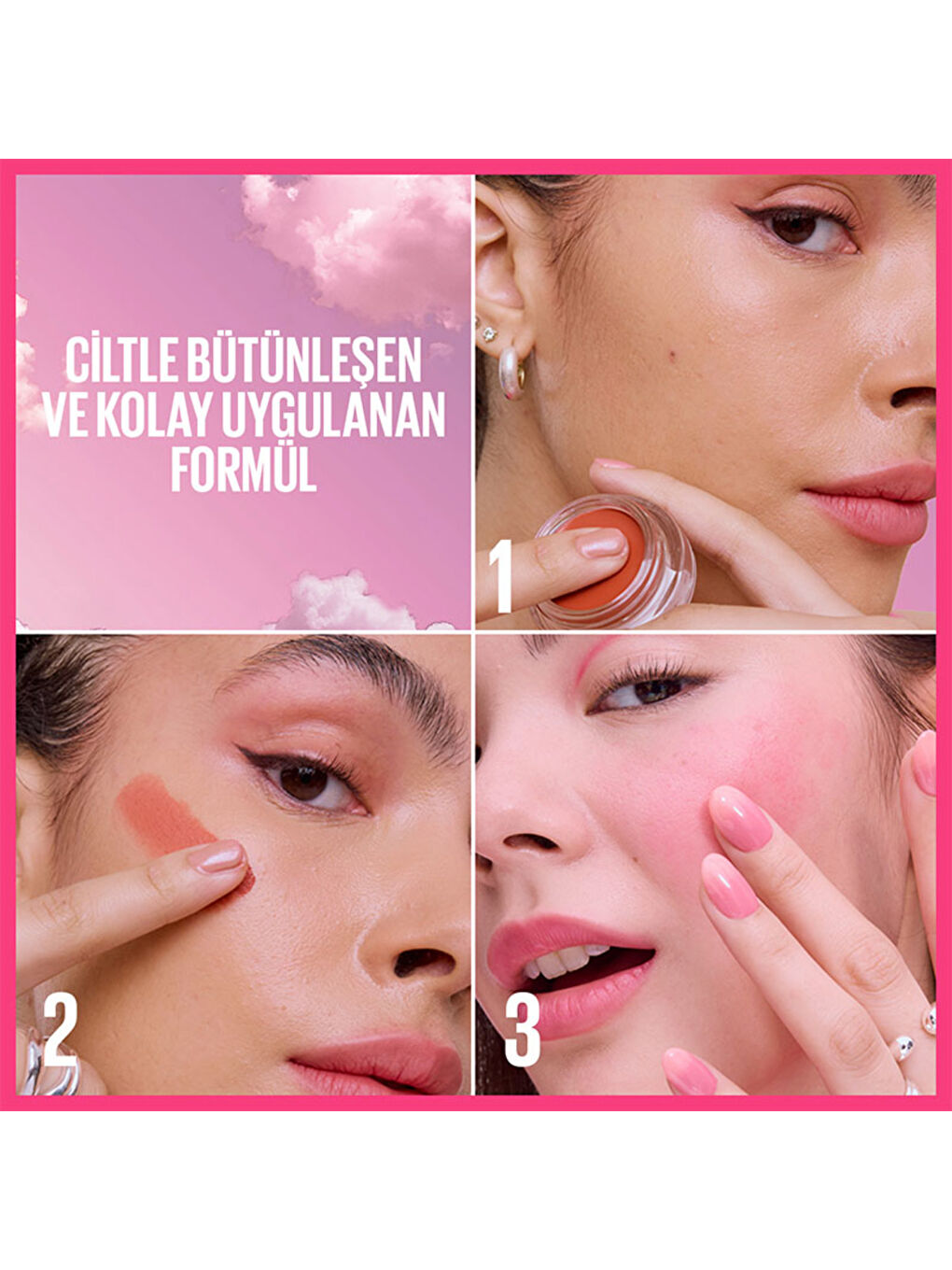 Cloudtopia Köpük Dokulu Mat Allık 04 Pink Daydream-4