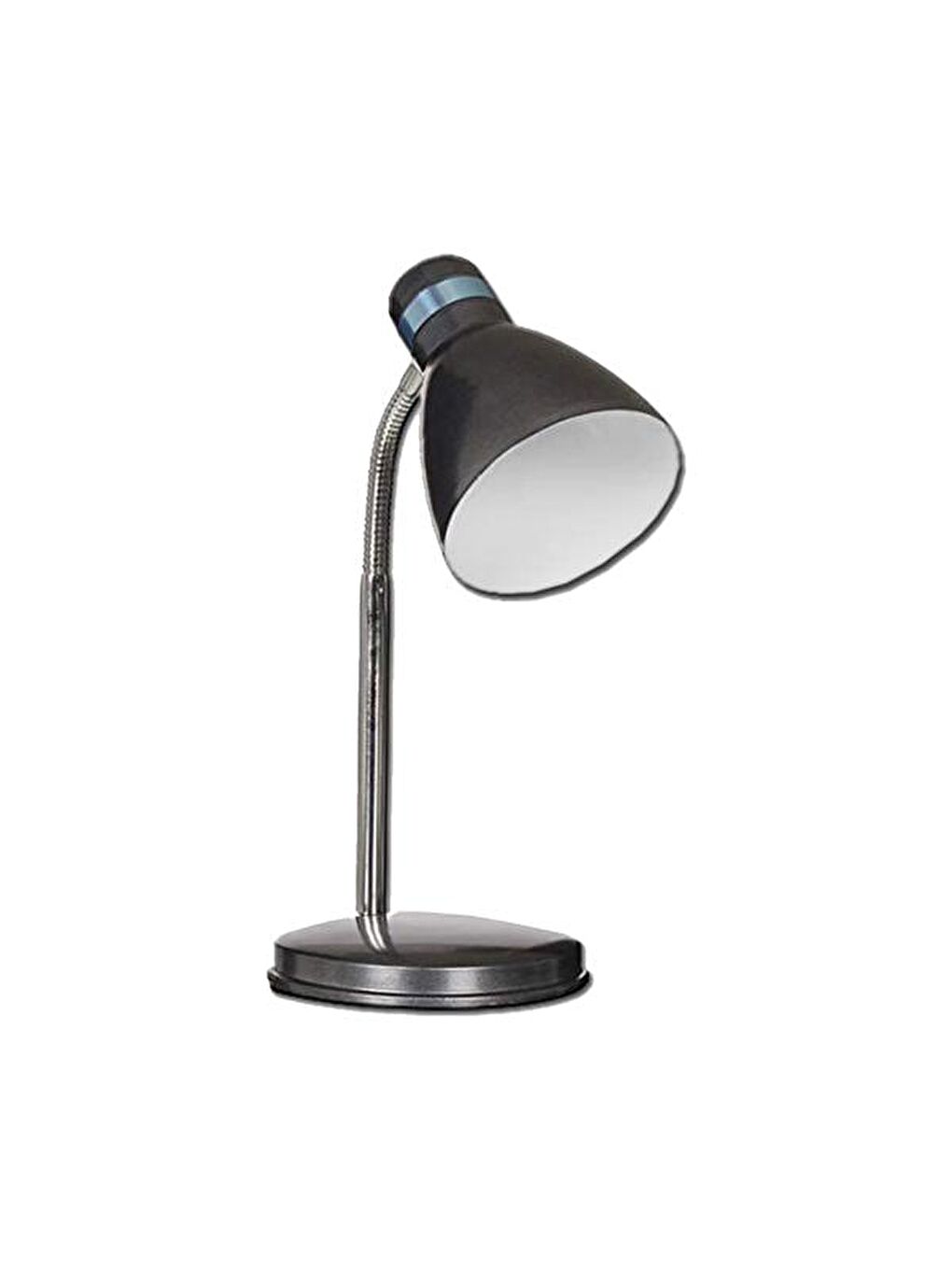 Modern Krom Spiralli Masa Lambası - Siyah-1