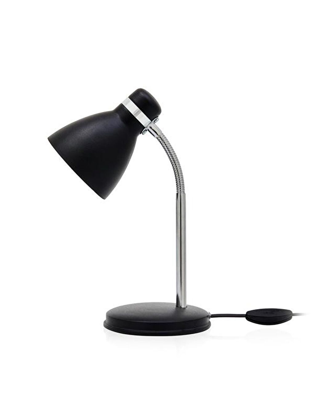 Modern Krom Spiralli Masa Lambası - Siyah-2