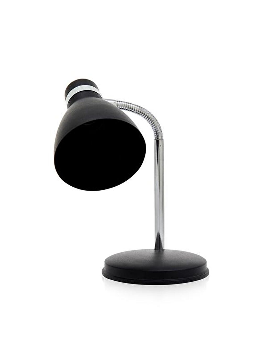 Modern Krom Spiralli Masa Lambası - Siyah-3