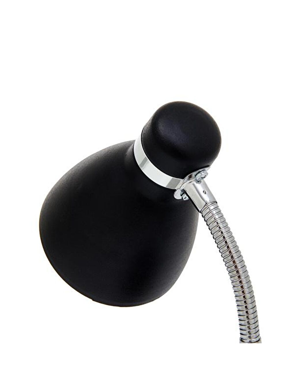 Modern Krom Spiralli Masa Lambası - Siyah-4