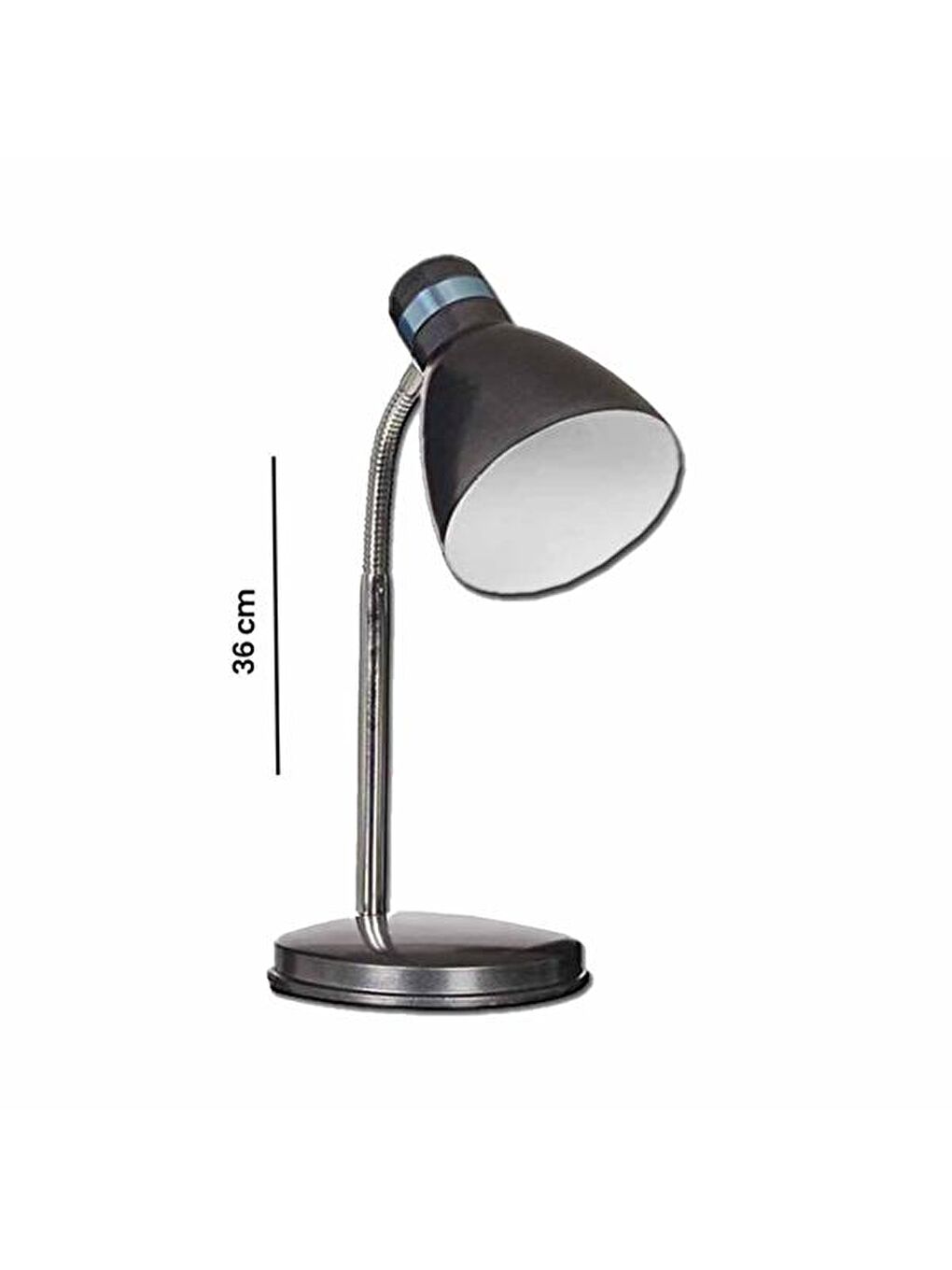 Modern Krom Spiralli Masa Lambası - Siyah-8