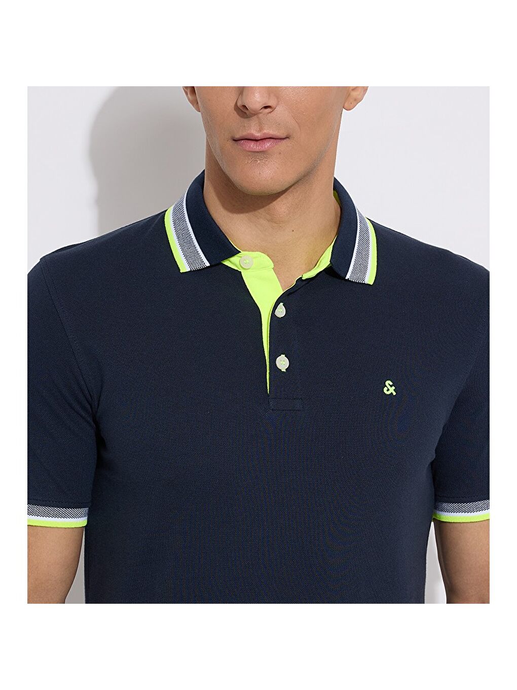 Paulos Erkek Lacivert Klasik Yaka Polo Tişört-2