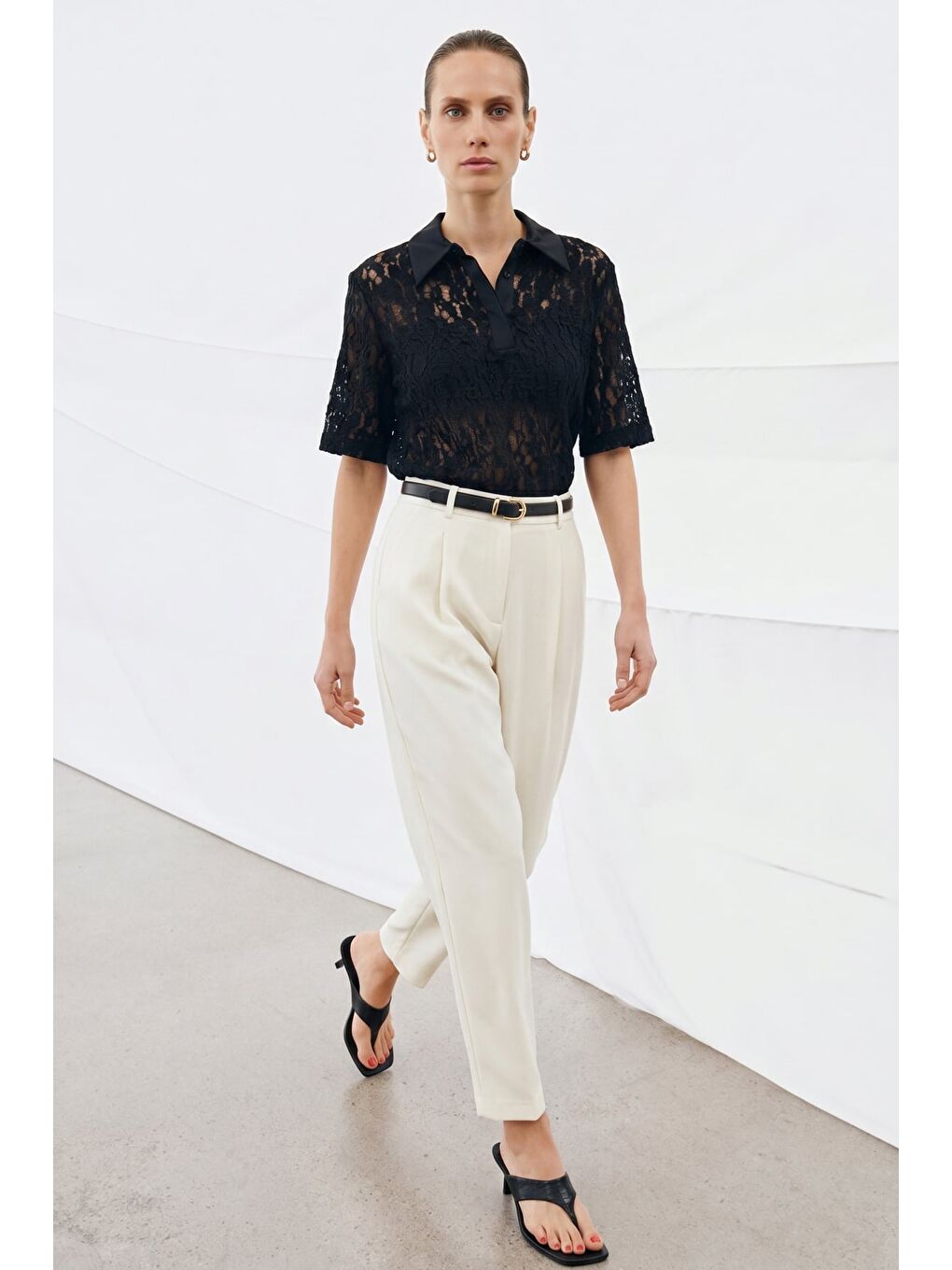 Talia Havuç Pantolon - Ekru-1