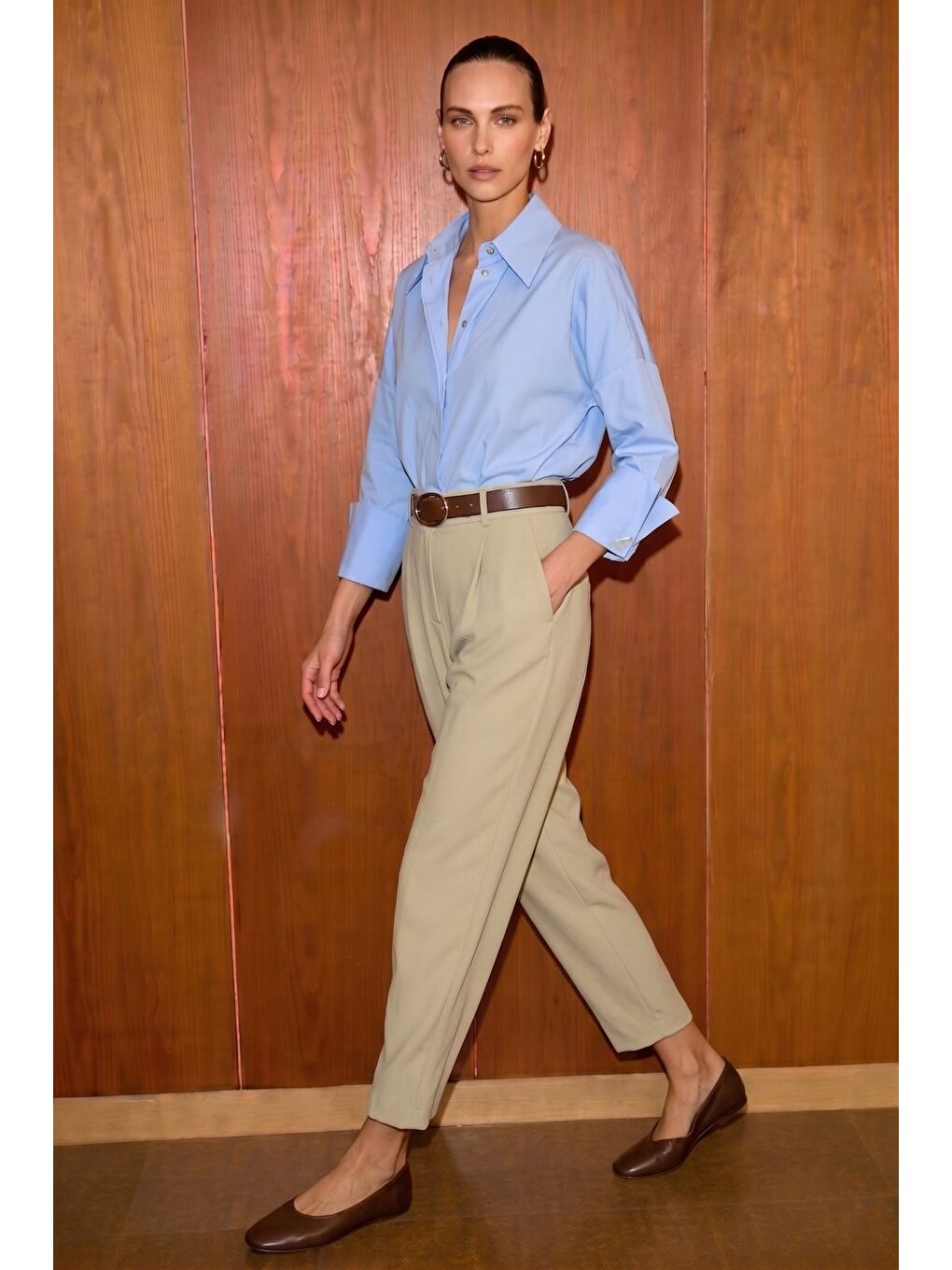 Talia Havuç Pantolon - Bej-1