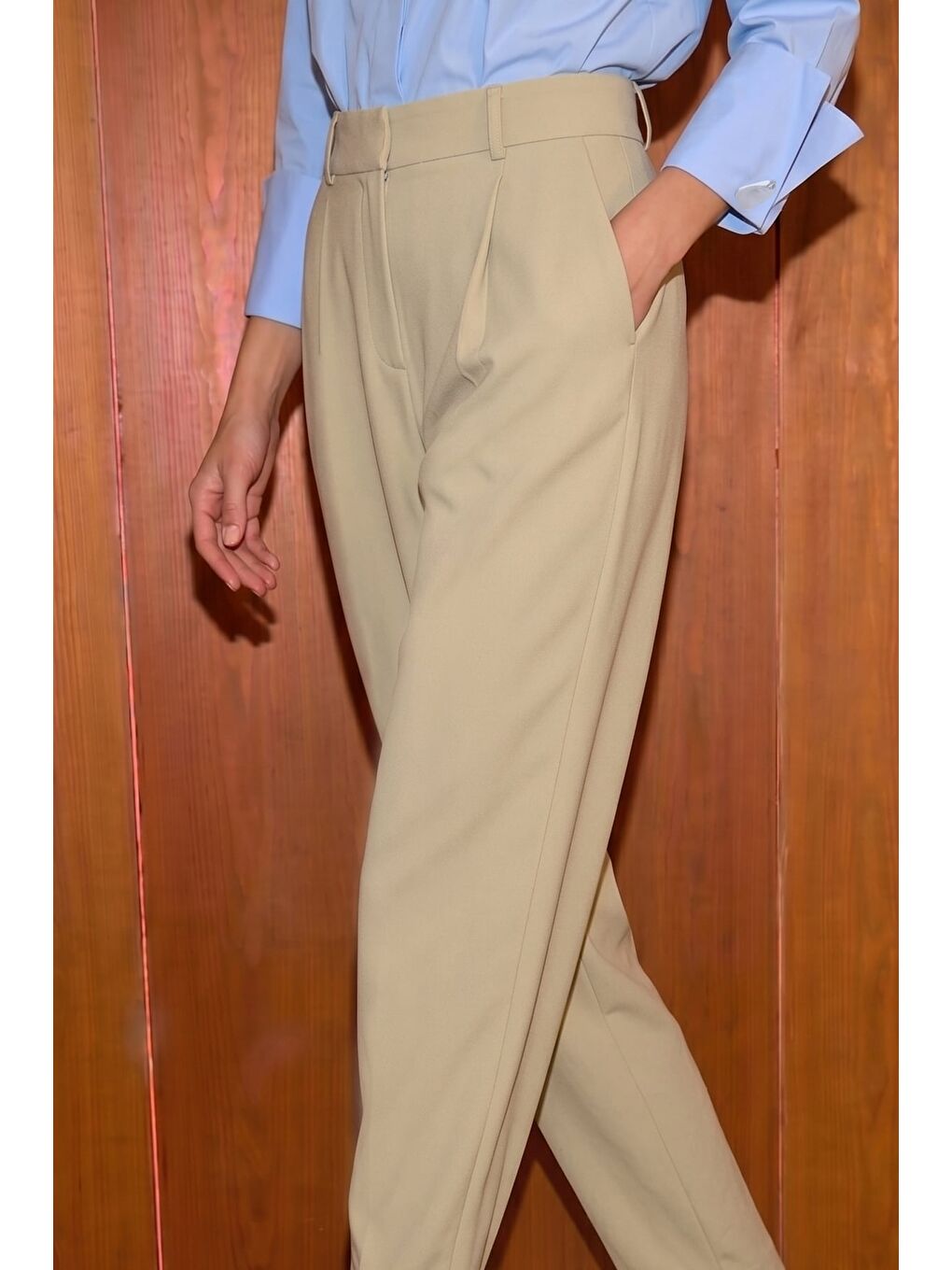 Talia Havuç Pantolon - Bej-2