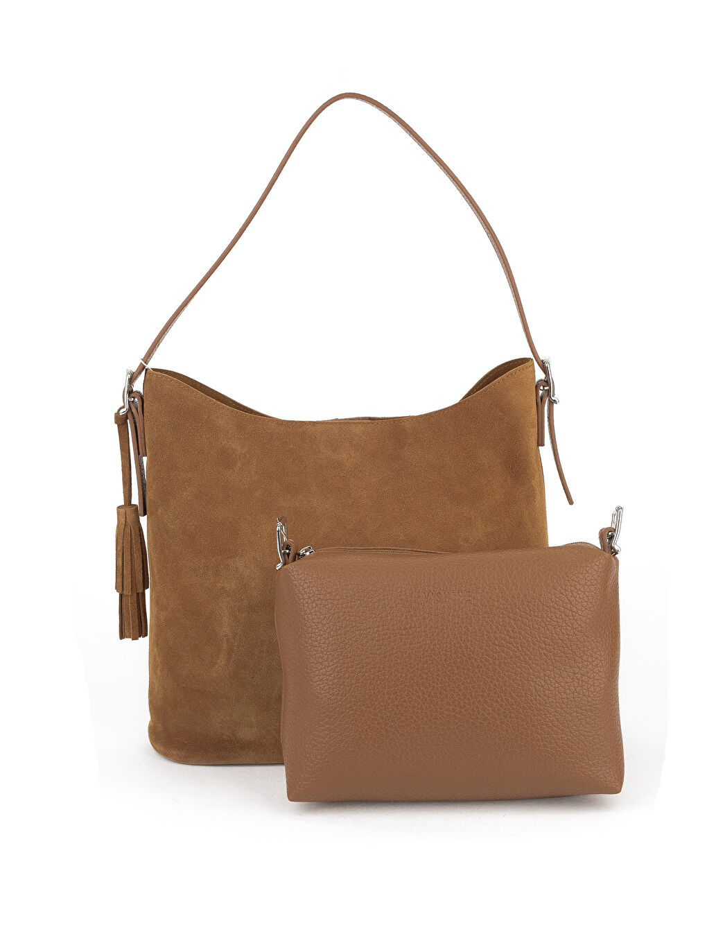 Kahverengi Kadın Hakiki Deri Omuz ve El Çantası 153979Z5016 Taba-2