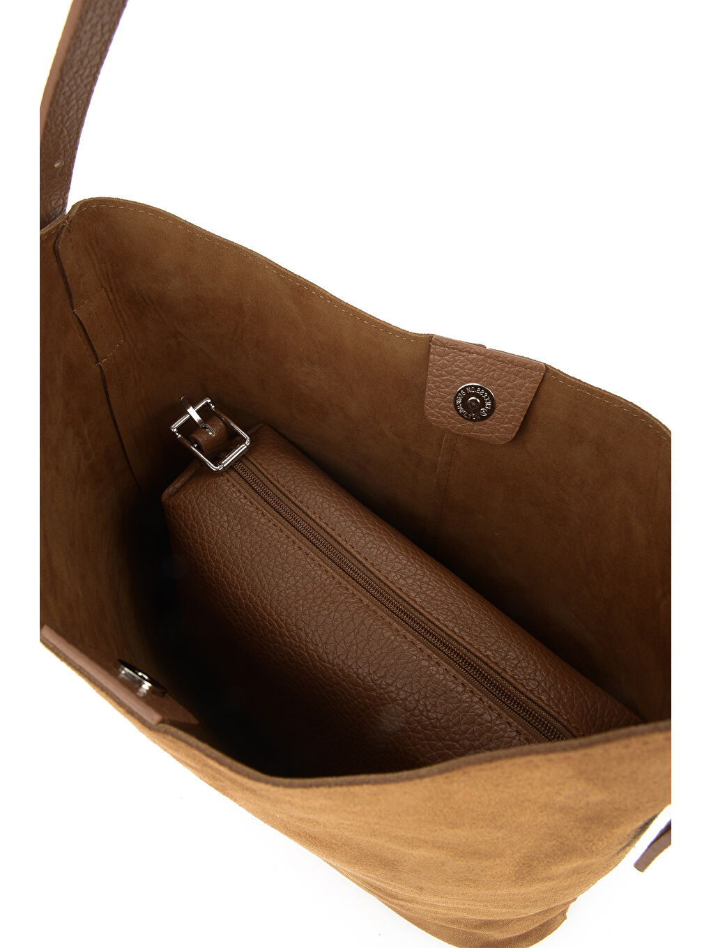 Kahverengi Kadın Hakiki Deri Omuz ve El Çantası 153979Z5016 Taba-3