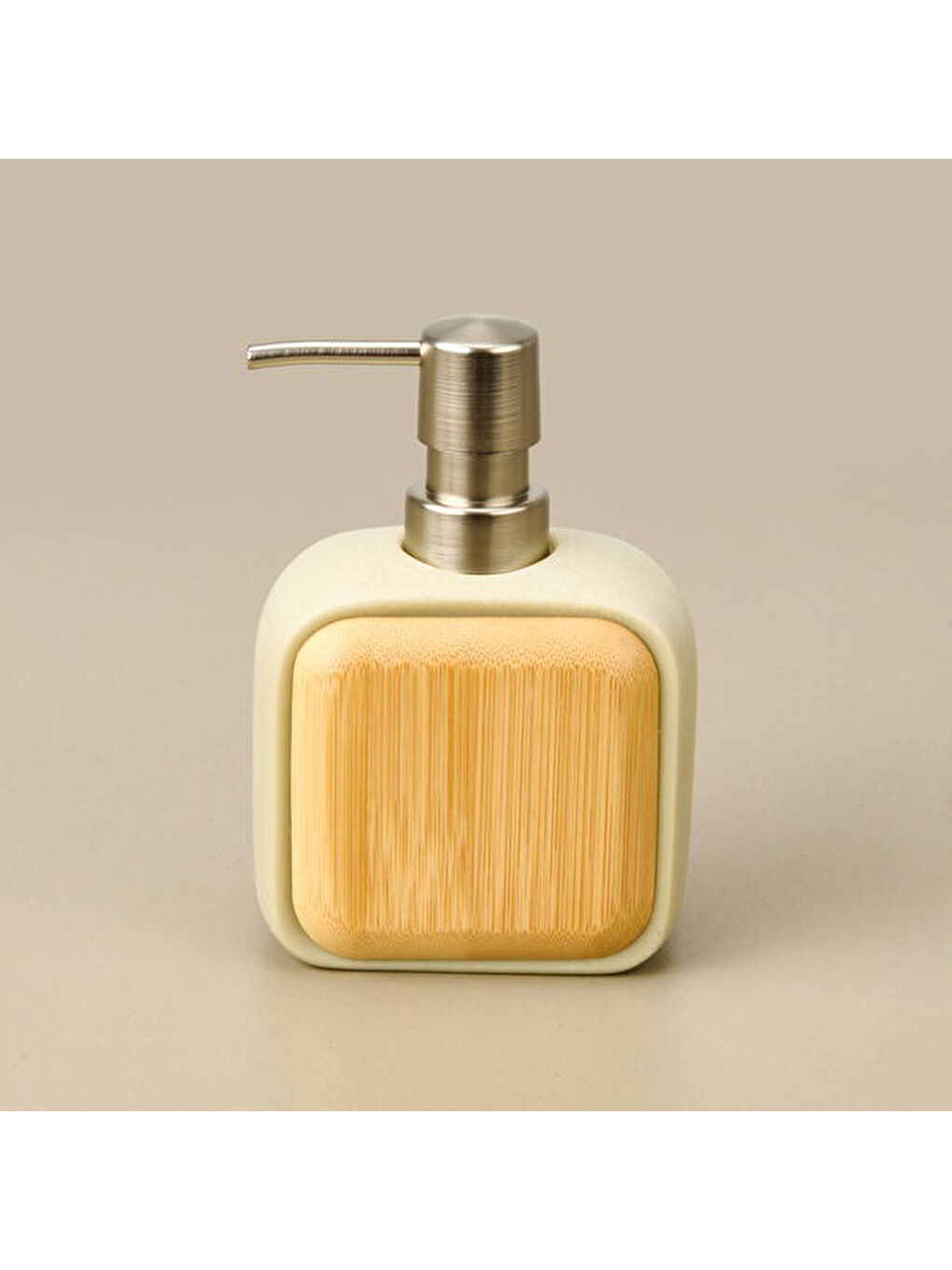 Bath Sau 2'li Banyo Sıvı Sabunluk Seti - Bej / Gri-3