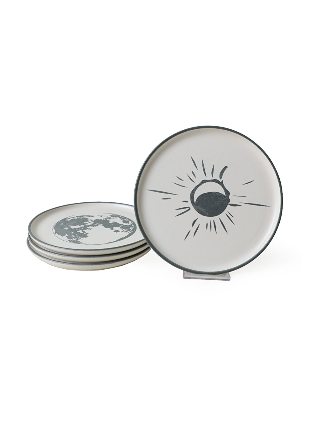 Karışık Black Shadow Nordic Pasta Tabağı 22 Cm 4 Adet-6