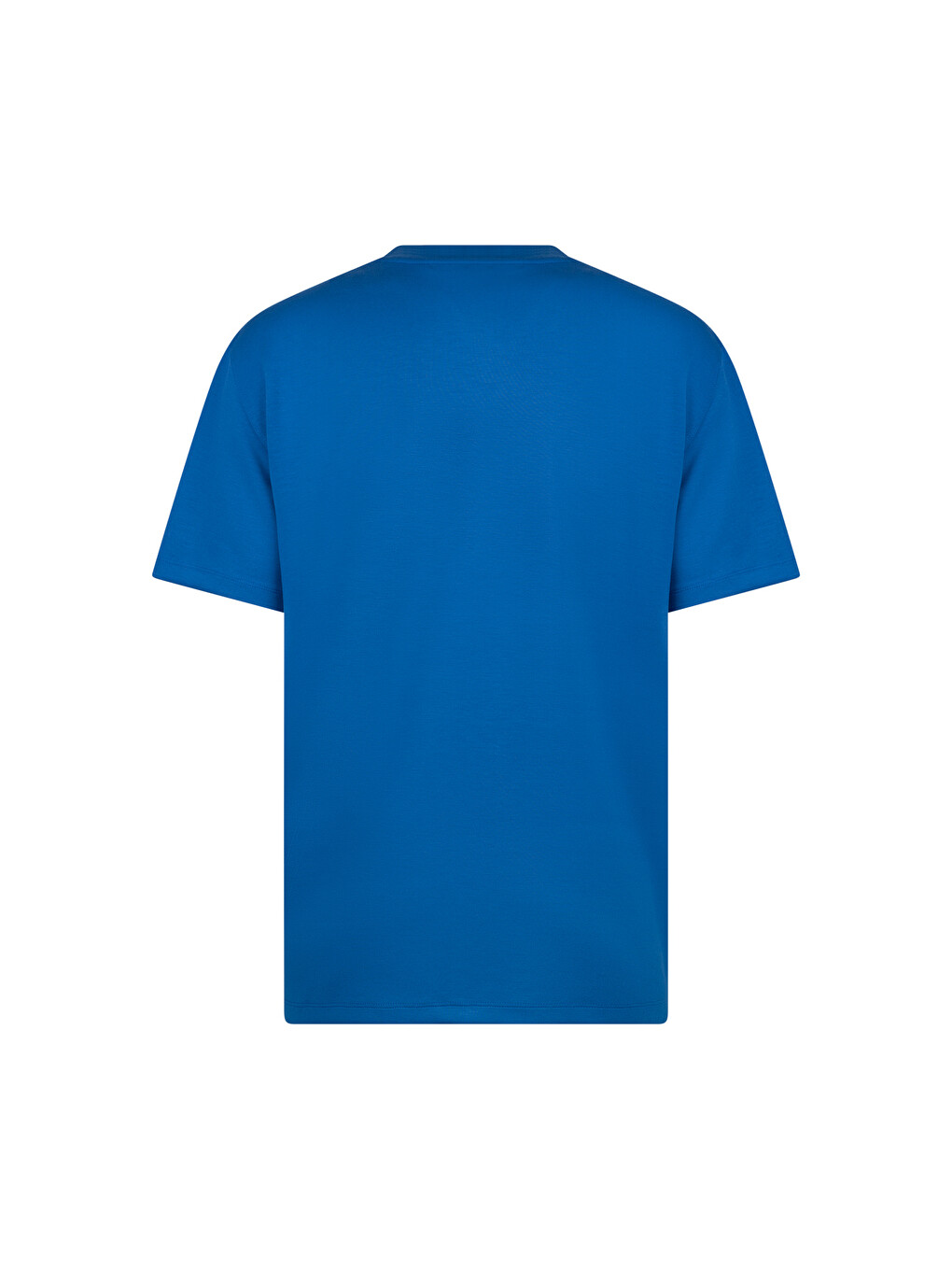 Mavi Saks Regular Fit Bisiklet Yaka Pamuklu Basic Tişört-1